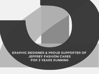 Jeffrey Fashion Cares - Sponsorship Ad - Print branding charity fashion flat design graphic design print typography