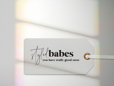 Styled Babes Tag apparel boutique brand identity branding ecommerce design tag design