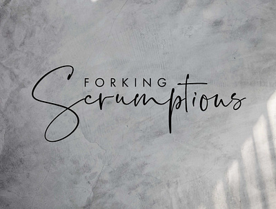 Forking Scrumptious Food Blogger atlanta blogger blogging branding fitness flat design food blogger graphic design influencer logo