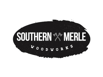 Logo Mockup for Southern Merle Woodworks atlanta branding logo southern vintage woodworking