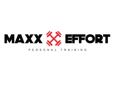 Maxx Effort Personal Training Logo Option 2 branding fitness florida gym gym branding logo personal trainer personal training weight lifting