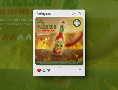 Tabasco Sauce Social AD advera advertasing branding graphic design social media