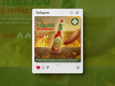 Tabasco Sauce Social AD advera advertasing branding graphic design social media