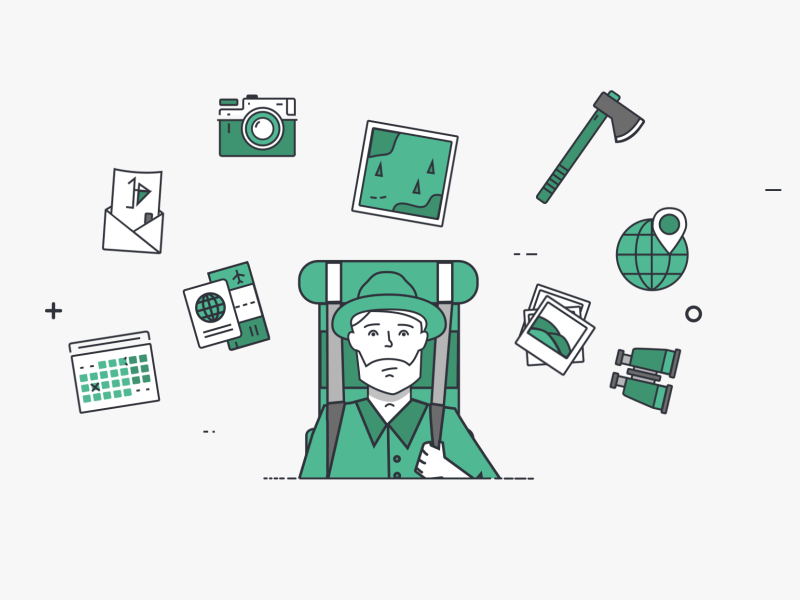 Hitchhiker by Matthew Jedrzejewski on Dribbble