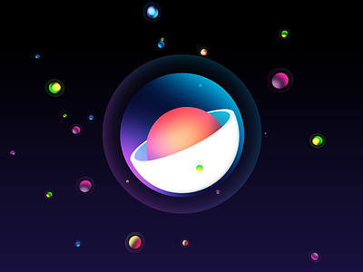 Galaxy 2d 3d aftereffects animation design galaxy illustration infographic logo loop motion design vector