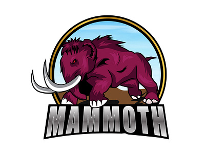 Mammoth Mascot Logo Design 3d animation branding design graphic design illustration logo motion graphics typography vector