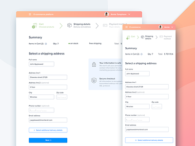 E-commerce checkout form buy checkout design e commerce form monterail pay payment pricing purchase ui ux