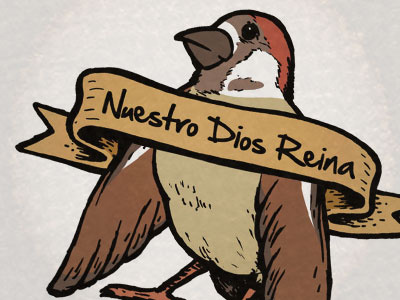 Sparrow banner birds español spanish tattoo