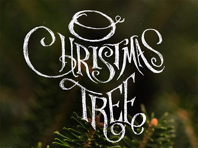 O Christmas Tree calligraphy christmas hand lettering holiday lettering