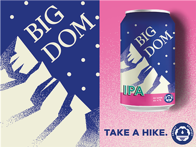 Big Dom campaign beer brewery logo motion graphics