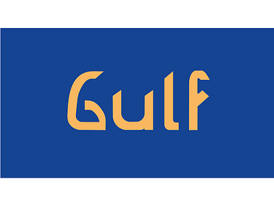 Gulf typeface