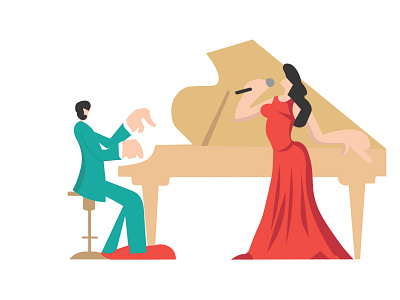 Musician Vector Illustration Graphics