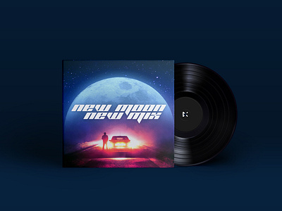 New Moon New Mix album cover artwork branding concept creative design graphic record vinyl visual