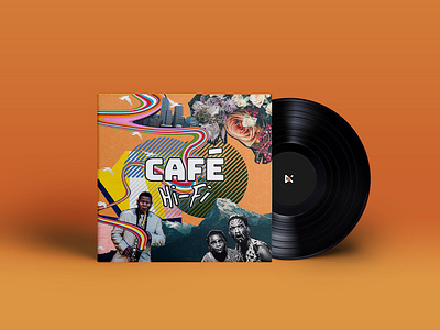 Cafe HiFi album art album artwork album cover artwork branding concept creative design graphic music record vinyl visual