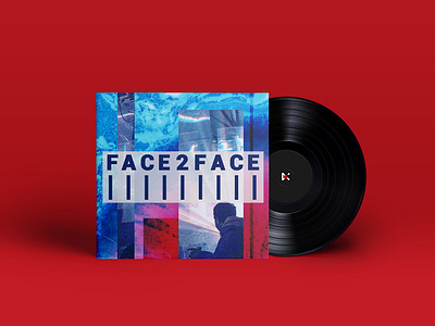 FACE-2-FACE album art album artwork album cover art artwork branding concept creative design graphic house music record techno vinyl visual