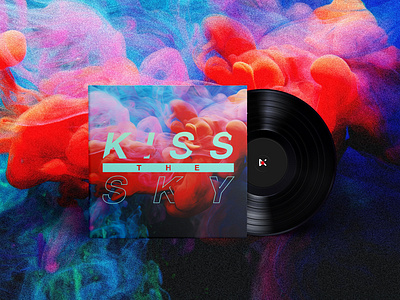 Kiss the Sky album art album artwork album cover art artwork beats branding concept creative design future beats graphic music rb record rnb vinyl visual