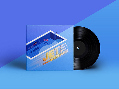 Jet Streams album art album artwork album cover art artwork branding chill concept creative design graphic music record vibes vinyl visual