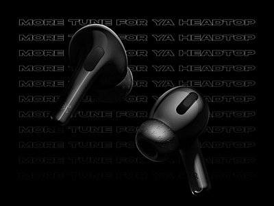 Keakie x AirPods Pro 3d adobe advertising airpods apple black brand identity branding concept creative design fashion graphic headphones identity logo minimal product ui visual