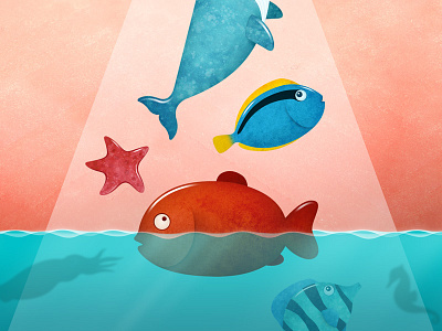 Wallpaper_Perfect Cut fish ocean sea