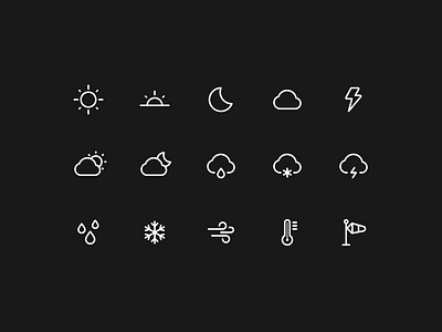 Weather Icons icon icon design illustration ui vector weather icon