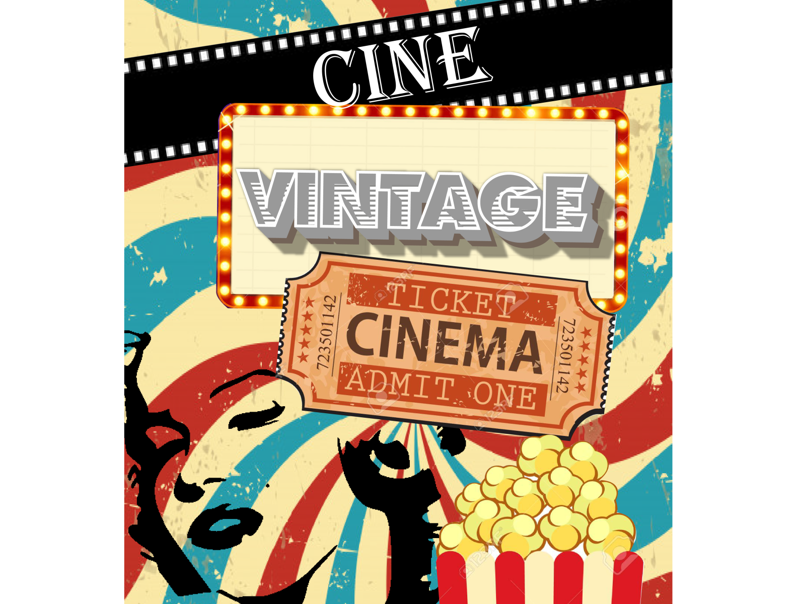 Poster Cine Vintage by Werner Gael on Dribbble