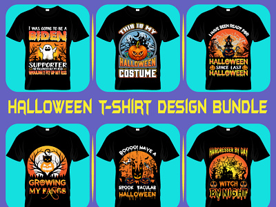 halloween t-shirt design bundle.