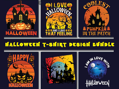 Halloween t-shirt design silhouette