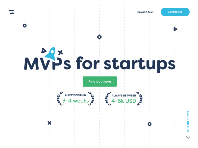 MVPdoers - landing page & intro animation idea intro mvp preloader rocket startup