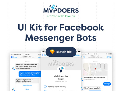 UI kit for Facebook Messenger Bots
