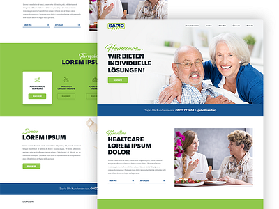 Sapio life - website redesign homepage life redesign sapio single page typography wordpress
