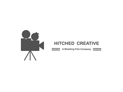 Logo concept for a wedding film company branding design illustration logo