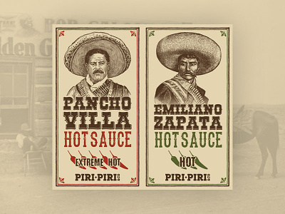 Mexican Chilli Sauces brand branding chili pepper chilli chilli sauce design illustration label logo mexican mexico peppers sauce spicy