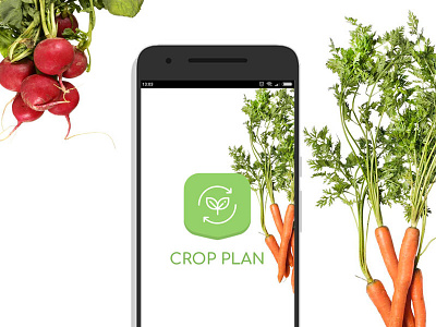 Crop Plan App app app apps application app concept app design brand branding farm farm app logo logo design microgreens ui