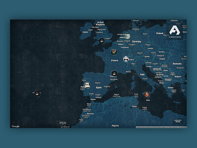 Airsoft App airsoft app app apps application app concept app design dark colors map maps military ui