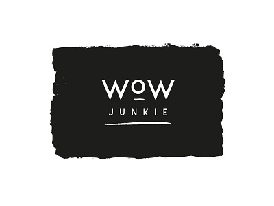 Wow Junkie - visual identity black and white brand brush cosmetics croatia fashion lettering logo ny typography usa wow