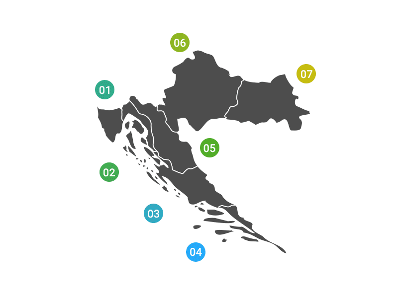 Discover Croatia Interactive Region Map animation croatia gif icon illustration map ny region summer travel usa