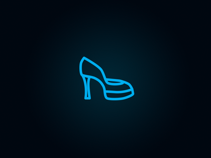 Neon blue 2025 high heels