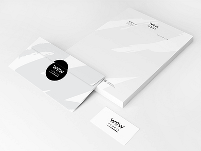 Wow Junkie - visual identity brand brush cosmetics croatia envelope fashion identity lettering logo ny stationary usa