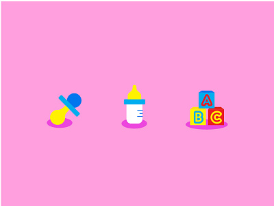 Day care icon set