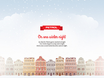 PETROL - WINTER FACEBOOK GAME city croatia cute facebook game illustration ny play snow us winter