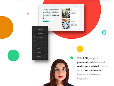 LPC - 1st Croatian online learning store branding color cute design education icon illustration logo pattern ui ux web