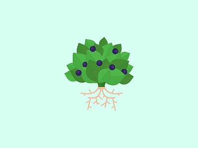 Motava Icon for Growth animation berries bush fruit green growth icon illustration leaves money nature