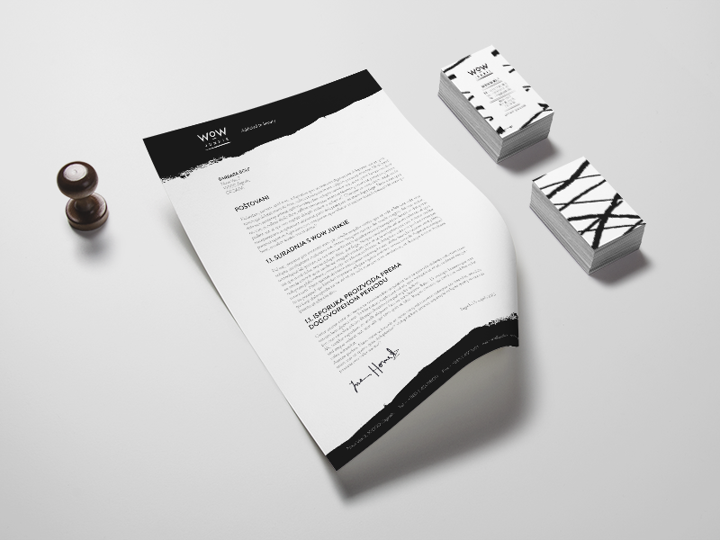 Wow Junkie - visual identity card identity mockup logo lettering icon fashion cup cosmetics pattern brush branding