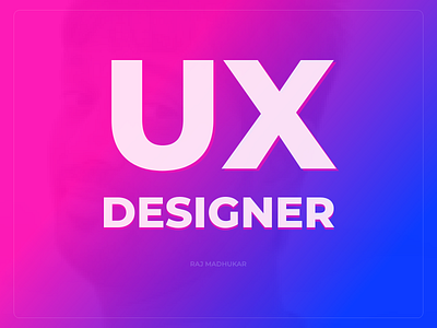 UX Designer banner design shadow typogaphy ui ux