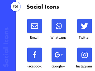 Social Icons icon icons set social ui