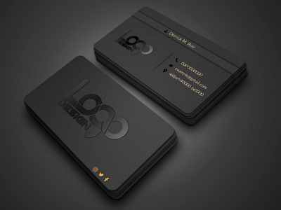UV Gloss Business card design black branding business card design graphic design illustration logo luxury uv gloss