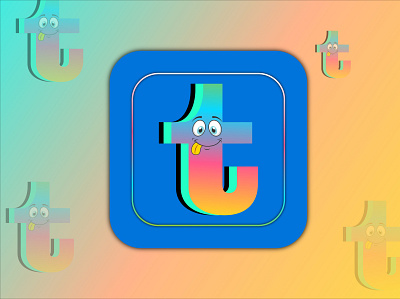 Tumblr app LOGO app icon branding color graphic design icon logo logo design logo icon smile tumblr tumblr app icon