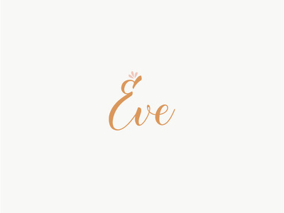 Conceptual Logo: Eve logo design process conceptual logo design concept adobe illustrator design script feminine design typography brand branding logo design