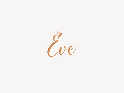 Conceptual Logo: Eve adobe illustrator brand branding conceptual design feminine design logo design logo design concept logo design process script typography