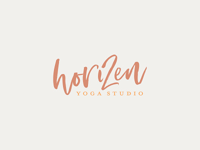 Alternate Concept: HoriZen Yoga Studio adobe illustrator brand branding design logo logo design typography yoga studio